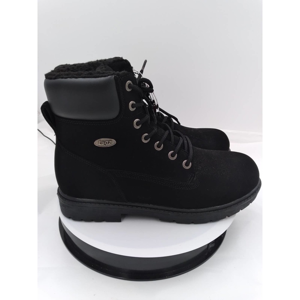 MENS FAUX SUEDE FLEECE LINED WINTER WORK BOOTS size 10